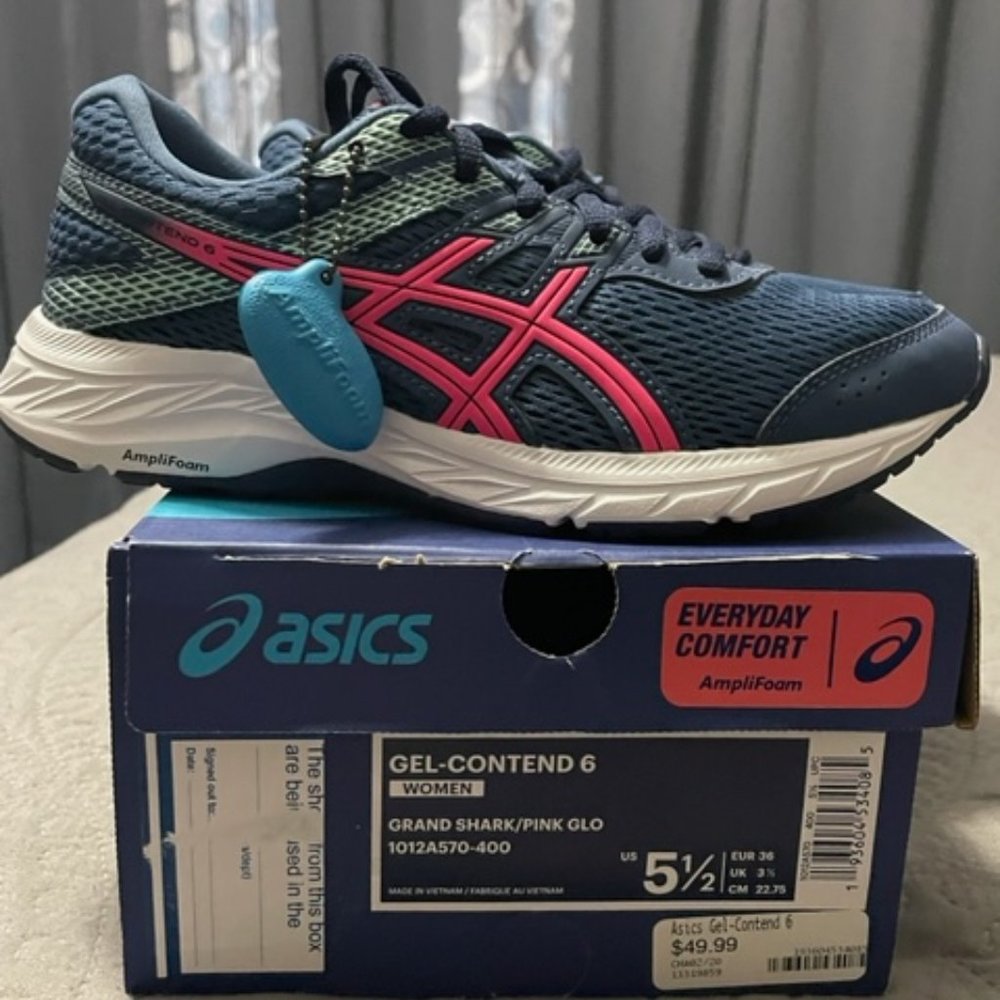 ASICS GEL-CONTEND 6 - Grand Shark/Pink Glo